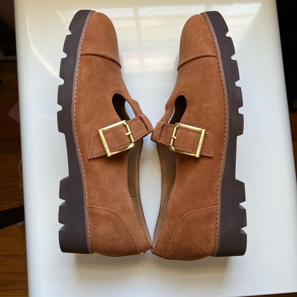 Vionic Women's Tan Suede Carmen Mary Jane - Picture 5 of 8